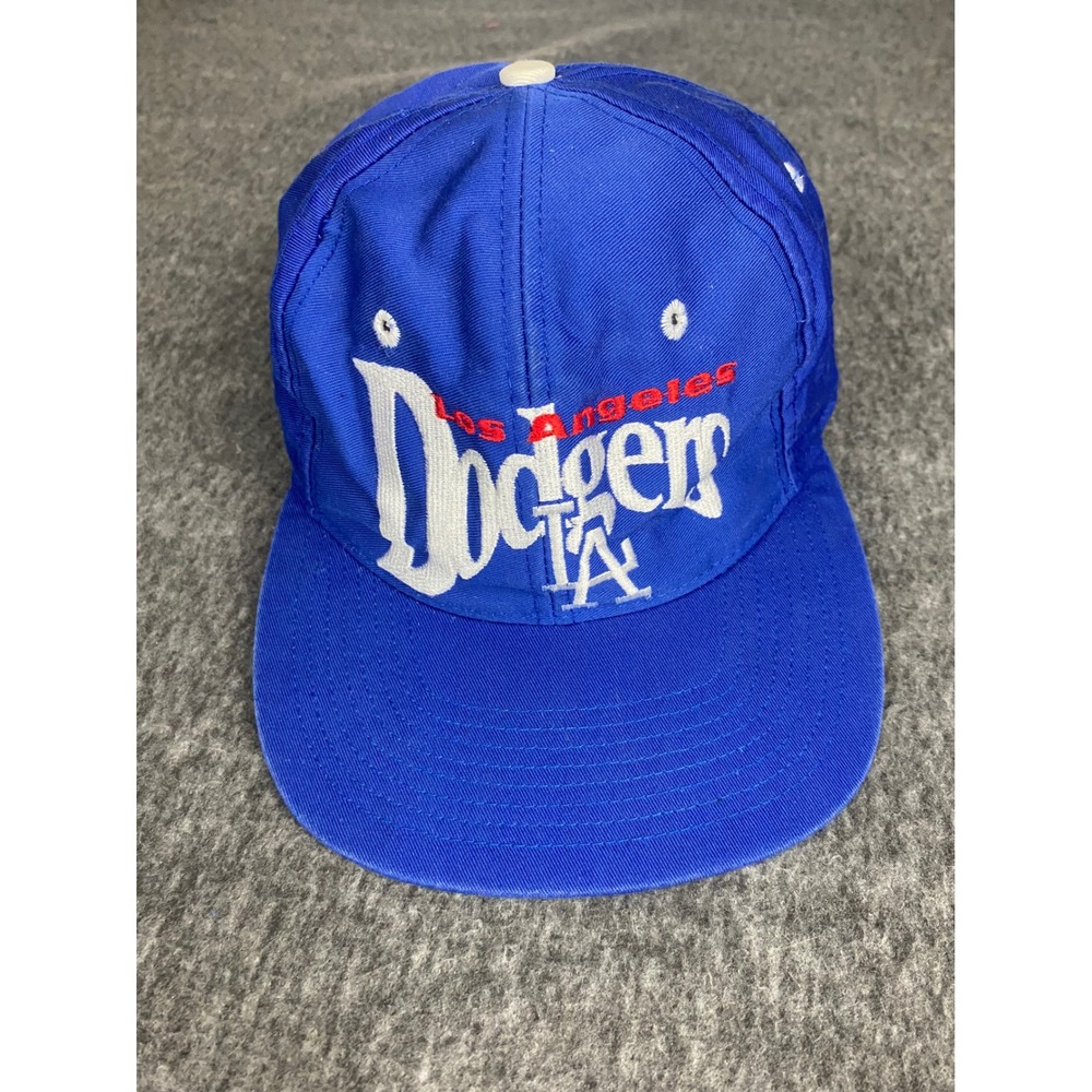 Vintage The Game Los Angeles Dodgers Fitted Hat Blue Green Underbrim Size 7 3/8‎